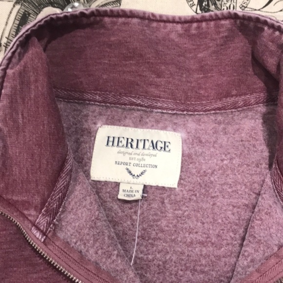 HERITAGE Report Collection Quarter Zip Sweatshirt - Picture 4 of 8